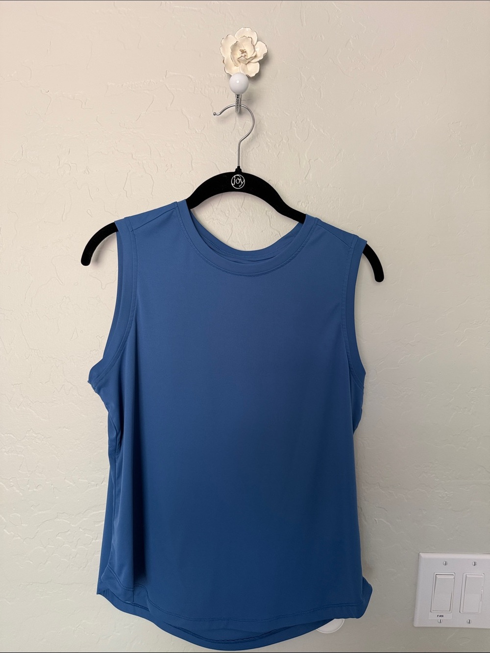 Women's Crewneck Tank Top in Dusty Blue